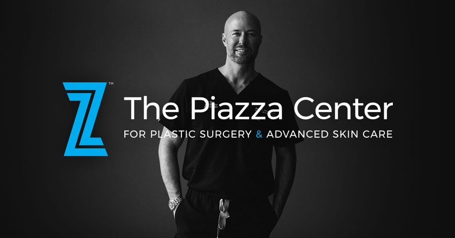 Dr. Piazza with the logo in front of him